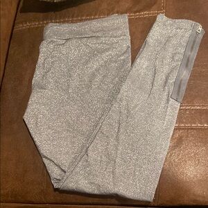 Free People - Sparkly Silver Gray Leggings
